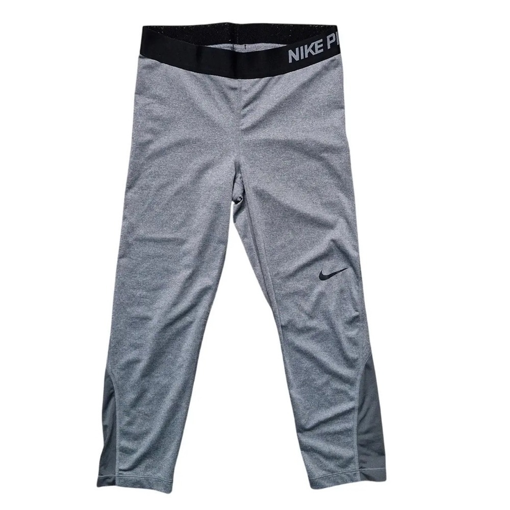 Nike Pro Dri-FIT Gray Cropped Compression Leggings Women’s Small